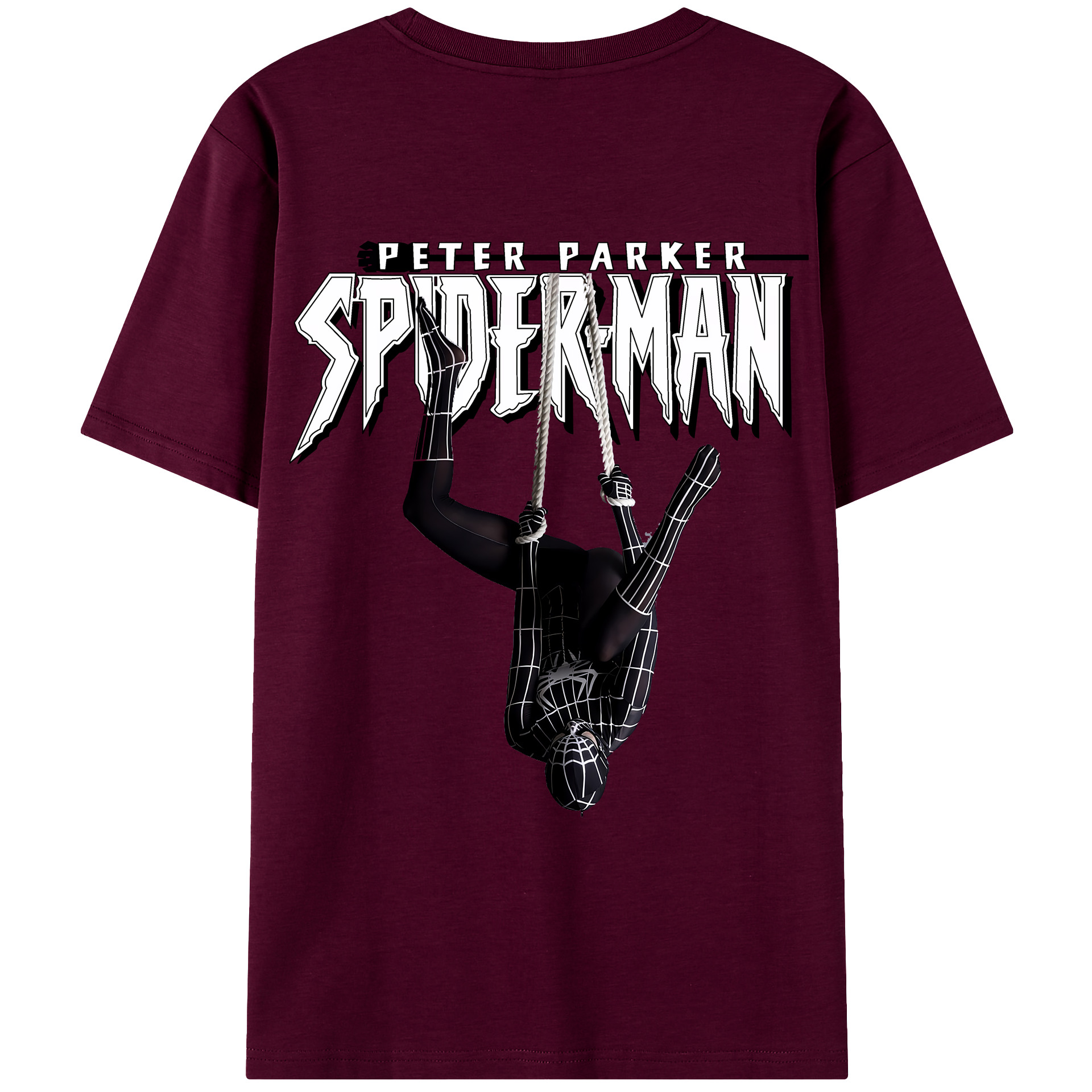 （画像用） Spider Man スパイダーマン レディース半袖Tシャツ(バックプリント)